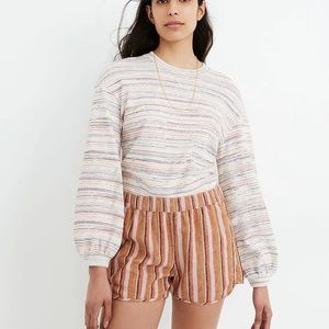 Madewell Linen cotton pull-on short size Medium